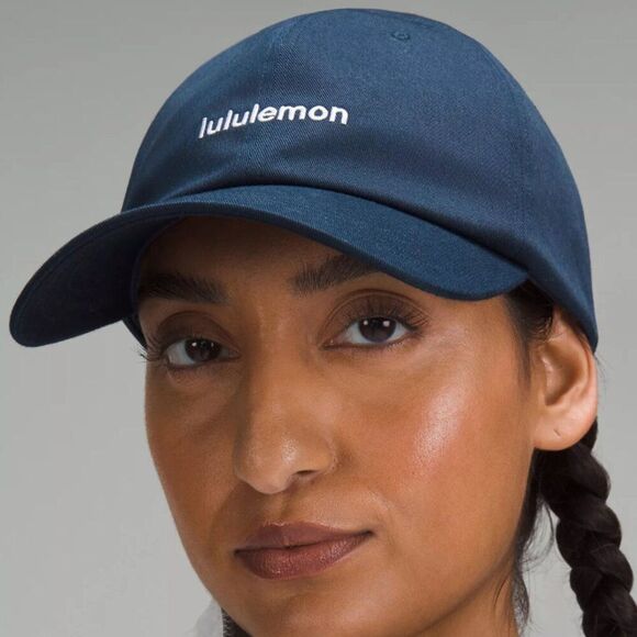 NWT Lululemon Unisex Classic Ball Cap Wordmark True Navy/White Size Small/Medium - Picture 1 of 8